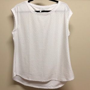 White Tank Blouse by Elle